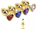 Plug Corazón Dorado Talla S