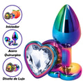 Plug Tornasol de Corazón Talla S